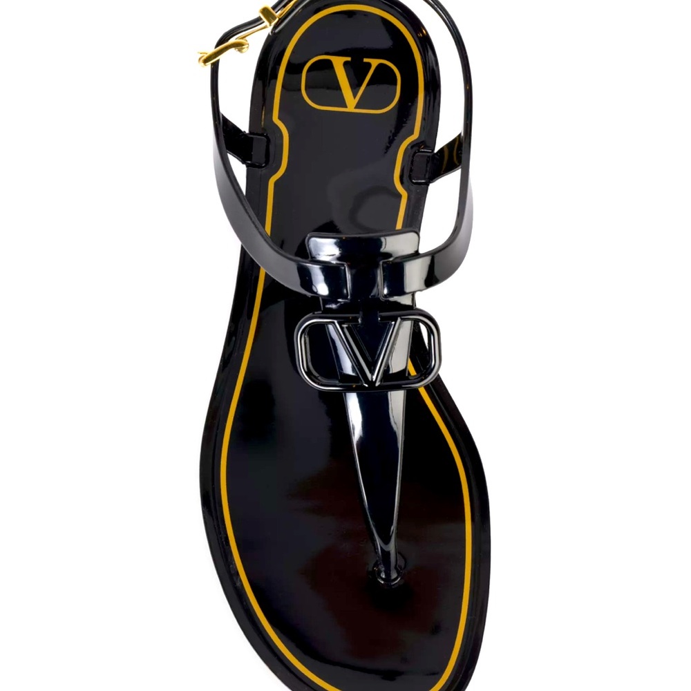 Valentino V Logo Thong Sandal
